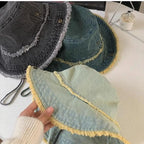 Dayton Tassle Brim Denim Bucket Hat
