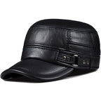 Dayton Earflaps Genuine Leather Army Cap