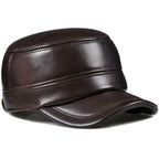 Dayton Earflaps Genuine Leather Army Cap