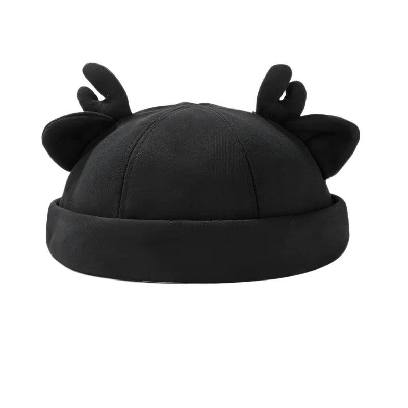 Deer Horns Cotton Docker Cap