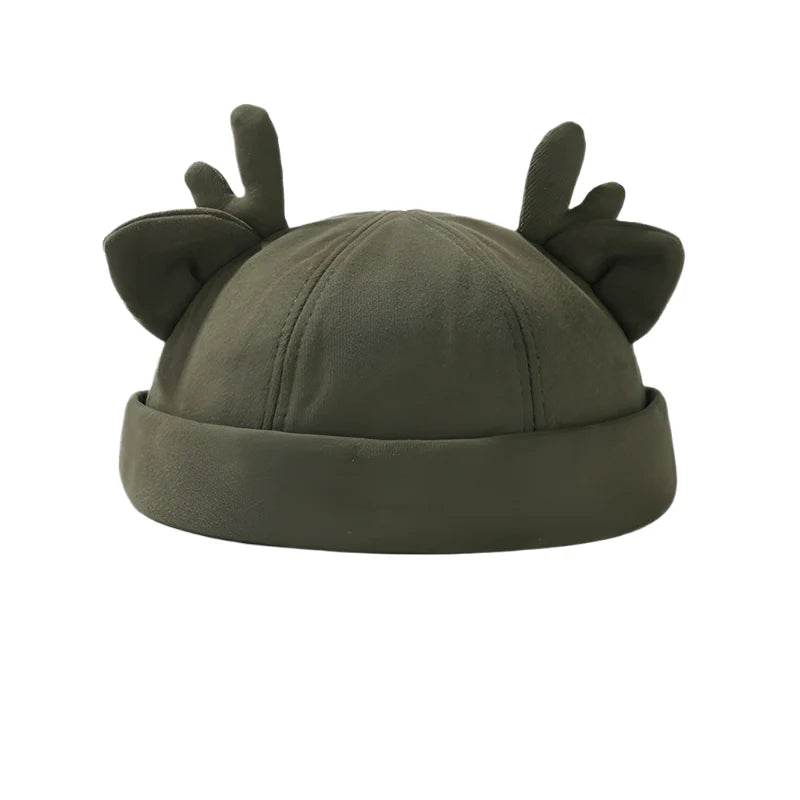 Deer Horns Cotton Docker Cap