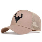 Deer Head Cotton Trucker Cap