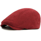 Delacroix Retro Suede Newsboy Cap