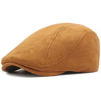 Delacroix Retro Suede Newsboy Cap