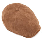 Delacroix Retro Suede Newsboy Cap