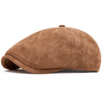 Delacroix Retro Suede Newsboy Cap