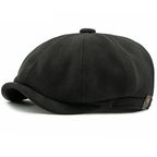 Delacroix Retro Suede Newsboy Cap
