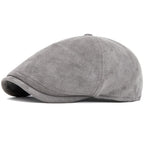 Delacroix Retro Suede Newsboy Cap