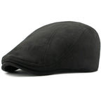 Delacroix Retro Suede Newsboy Cap