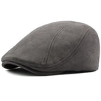 Delacroix Retro Suede Newsboy Cap