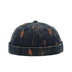 Delaware Distressed Ripped Denim Docker Cap