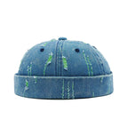 Delaware Distressed Ripped Denim Docker Cap