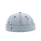 Delaware Distressed Ripped Denim Docker Cap
