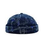 Delaware Distressed Ripped Denim Docker Cap