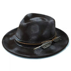 Denver Retro Handmade Burned Fedora Hat