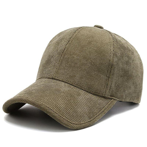 Green Corduroy Baseball Cap