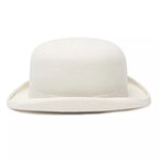 Derby White Scottish Wool Bowler Hat