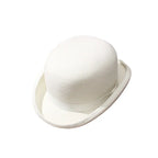 Derby White Scottish Wool Bowler Hat
