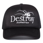 Destroy Spider Puppet 269 Trucker Cap