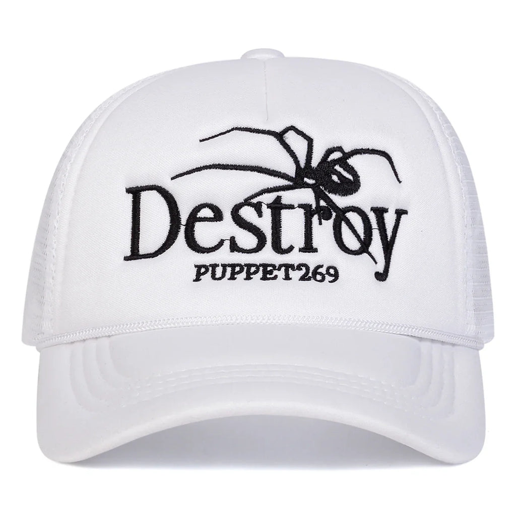 Destroy Spider Puppet 269 Trucker Cap