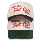 Diet Coke Please White Cotton Baseball Cap