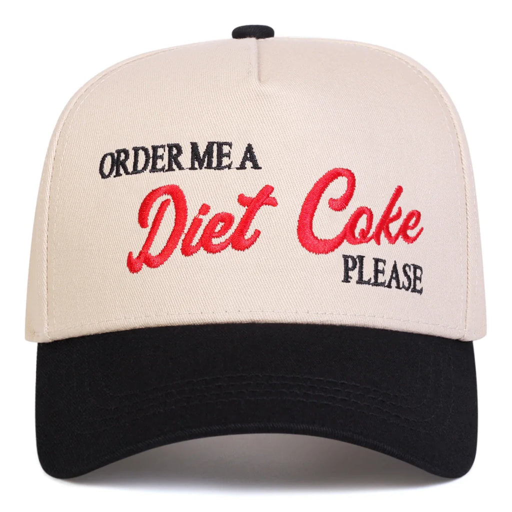 Diet Coke Please White Cotton Baseball Cap