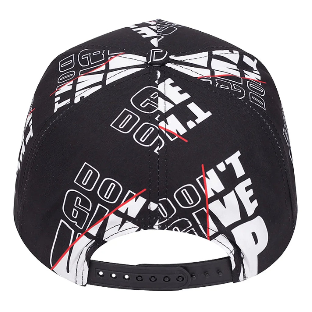 Don't Give Up Black Snapback Cap