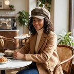 Dortmund Women Vintage Cotton Newsboy Cap