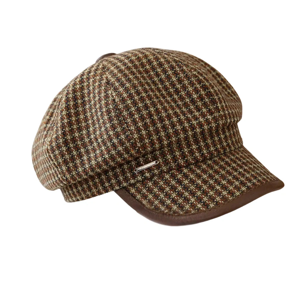 Dortmund Women Vintage Cotton Newsboy Cap