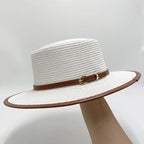 White straw boater hat – straw hat lifestyle