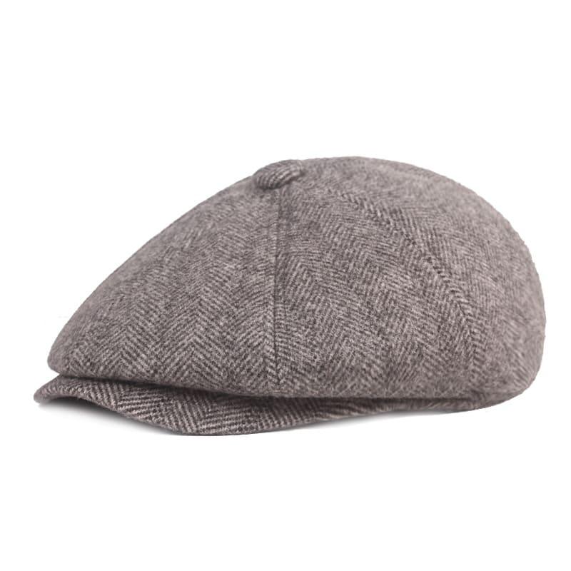 Dover Herringbone Earflaps Newsboy Cap