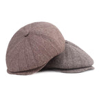 Dover Herringbone Earflaps Newsboy Cap