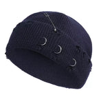 Downtown Metal Rings Short Docker Beanie
