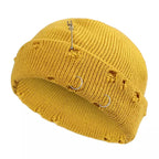 Downtown Metal Rings Short Docker Beanie
