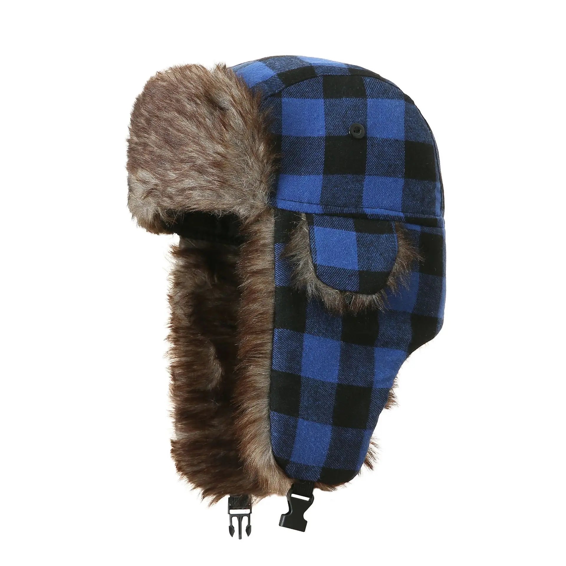 Drammen Winter Plaid Trapper Bomber Hat