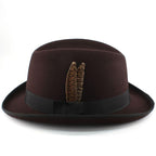 Dryden Feather Wool Homburg Hat