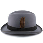 Dryden Feather Wool Homburg Hat