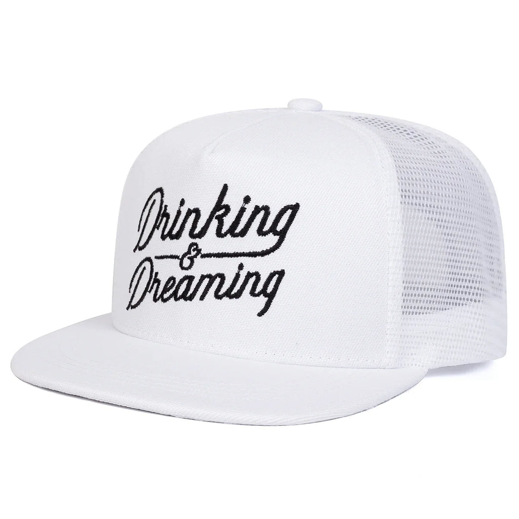 Drinking & Dreaming Trucker Snapback Cap
