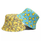 Duck Cartoon Reversible Bucket Hat