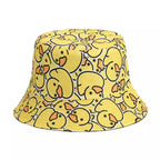 Duck Cartoon Reversible Bucket Hat
