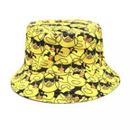 Duck Cartoon Reversible Bucket Hat