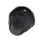 Dusseldorf Leather Newsboy Cap