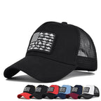 EEUU Flag Fishes Trucker Cap