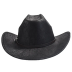 Eastwood Black Leather Cowboy Hat