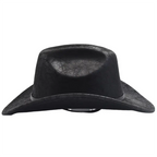Eastwood Black Leather Cowboy Hat