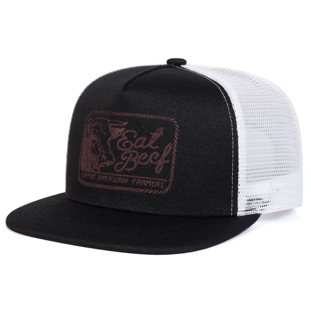 Eat Beef Trucker Snapback Cap