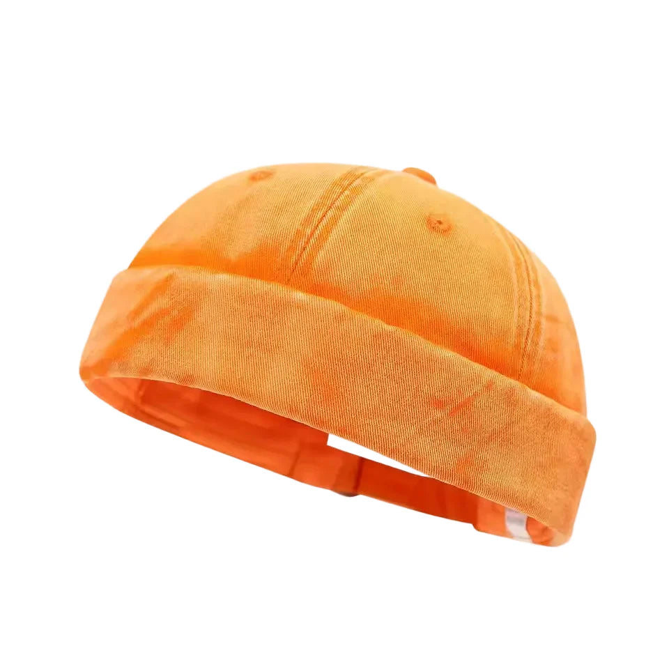 Edinburgh Washed Cotton Distressed Brimless Docker Cap