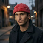 Edinburgh Washed Cotton Distressed Brimless Docker Cap