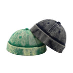 Edinburgh Washed Cotton Distressed Brimless Docker Cap