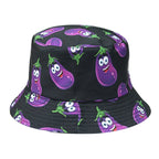 Eggplants Reversible Bucket Hat